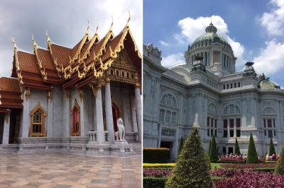 バンコク　大理石寺院（Wat Benchamabophit）＆【閉鎖】アーナンタサマコム宮殿（Ananda Samakhom Throne Hall） 