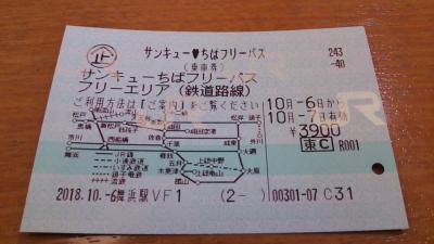 「サンキューちばフリーパス」と「ときわ路パス」で行く千葉・茨城近辺観光＆鉄道を楽しむ旅2018・10（パート１　１日目前編）