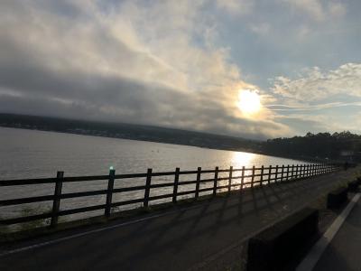 道の駅どうし～山中湖夕景と天然きのこ