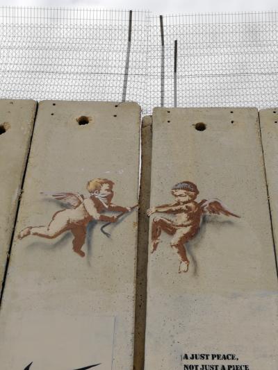 4年振りのヨルダン・1年振りのイスラエル　27 2018年版ベツレヘム分離壁アート Banksyも