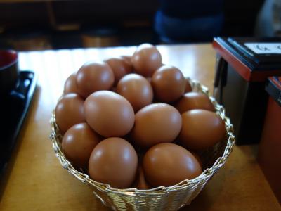 ここの「卵かけご飯」が食べたいばっかしに，名古屋からクルマを走らせる。