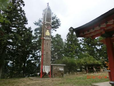 2018/10福島湯めぐり3泊の旅*1　福島市内散策・信夫三山の一つ羽黒山の大わらじを見に