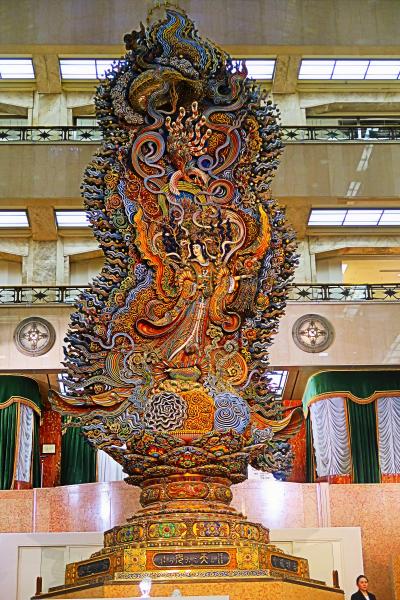 日本橋-6　日本橋三越本店　〔天女（まごころ）像〕に会いに　☆超絶技巧・絢爛たる色彩