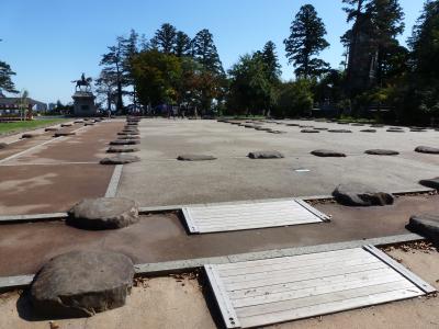 仙台城とスケートの関係（結弦君写真展）