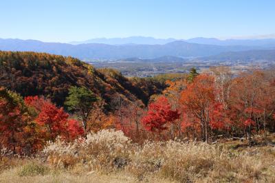 信州で紅葉ドライブ、ハイキング　御射鹿池、竜神池