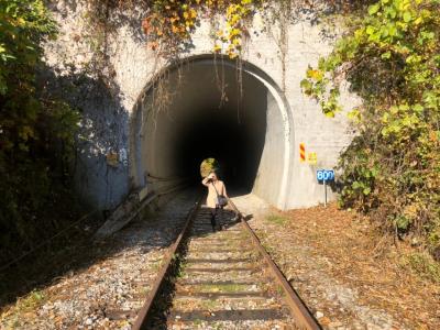 ハロウィンJKS足跡巡り、トレオレチキン、廃駅