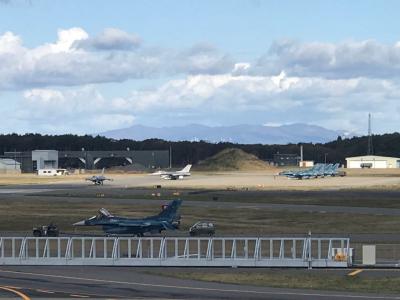 三沢空港で戦闘機