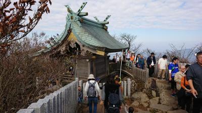 紅葉が始まってきた筑波山の山頂に行ってきました