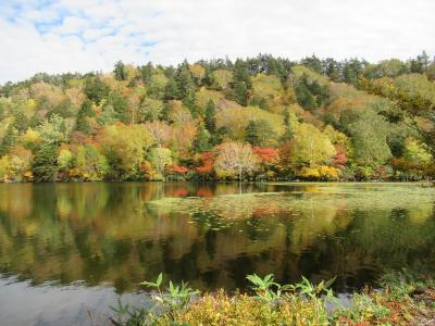 紅葉の大谷地湿原から長沼へ　2018/10/5