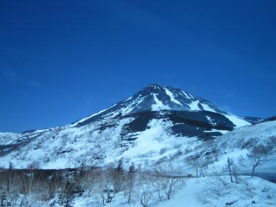 5月の知床　まだまだ雪がありました。