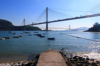 香港★快晴の秋の遠足！汀九橋の袂にある荃灣のビーチへ　～汀九灣泳灘・汀九休憩處・麗都灣泳灘～