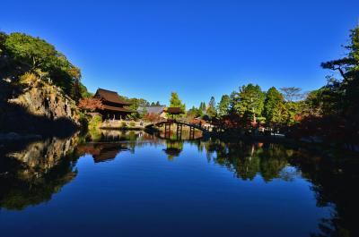 「無際橋」へ紅葉/虎渓山永保寺