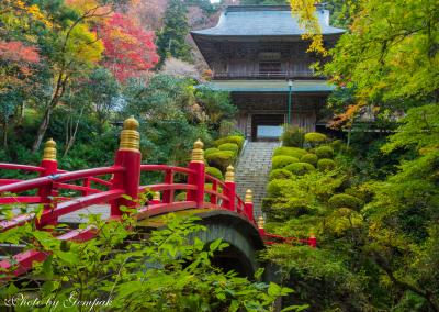 ＪＲ東日本ディスティネーションキャンペーンで紹介された栃木県北の古刹の紅葉