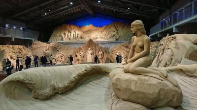 砂の美術館で「砂で世界旅行・北欧編」を鑑賞