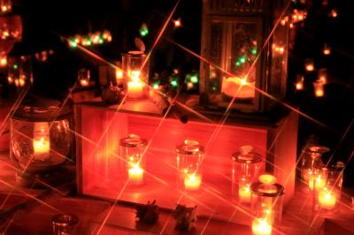 江の島でキャンドルの灯りに癒された夜