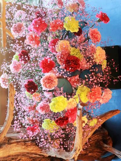 笠間-4　いけばな　假屋崎省吾の世界展A　☆嘉辰殿-華麗な空間を彩る花花
