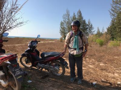バイク旅ミャンマー南部ダウェー近郊ビーチツーリング