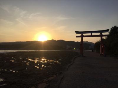 日向灘の夕陽と朝日