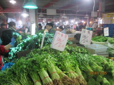 上海の大柏樹・共創文明市場・生鮮市場