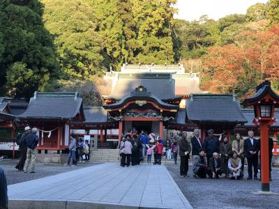 霧島の紅葉はまだら模様？