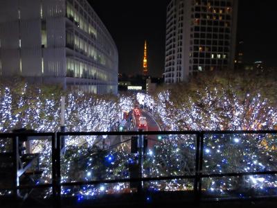 ２０１８年１２月　東京　１日目　その１　国立新美術館と六本木ヒルズのイルミネーション