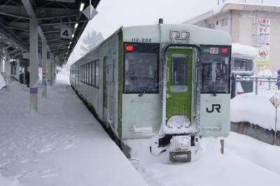 年末寒波の中、冬の日本海側を北上。2日目　新潟で右折して山形へ。