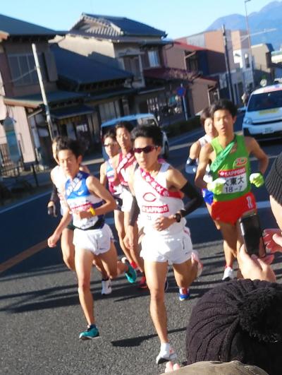 箱根駅伝応援と初日の出