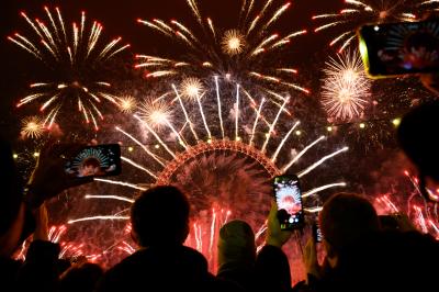 2018-2019年越しロンドン　PART 5/6 NYE fireworks 2018！