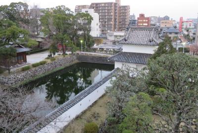 2018暮、大分の日本百名城(10/31)：12月19日(10)：大分府内城(3)：天守台、西丸櫓