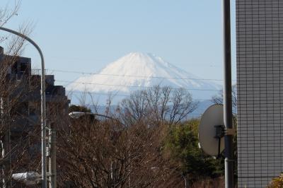 境木地蔵からJR東戸塚駅間で見える富士山
