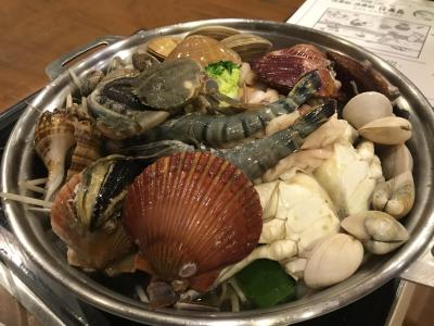 寒かった釜山、やっと食べれた海鮮鍋 -day1