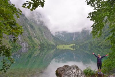 2016年ドイツの旅 (2) フィヨルド湖のケ－ニヒス湖遊覧、秘境オ－バ－湖へ向う