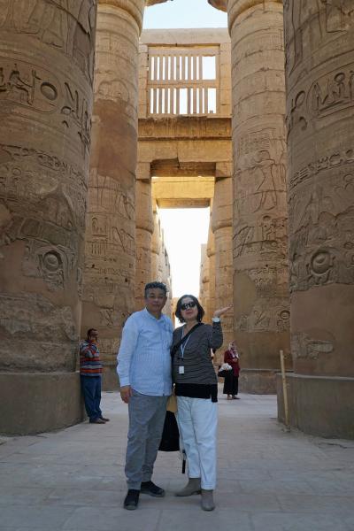Wonder one dollar! HISエジプト８日間の旅（14）ファルーカ船でナイル川を渡り、カルナック神殿の巨大列柱室に迷う。