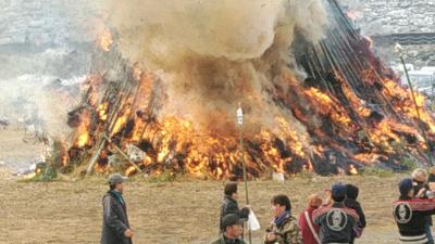 第20回みどりかわ湖「どんど祭り」