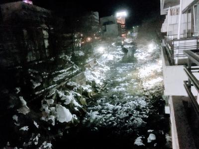 水上温泉 水上館での雪見風呂と道の駅めぐり