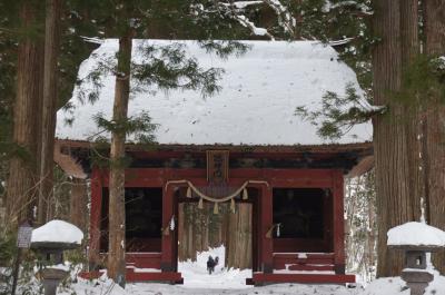 雪の戸隠奥社　