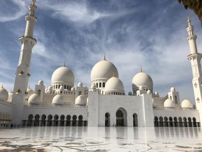 初めての中東 ドバイで年越し 4.アブダビでモスクとエミレーツパレス