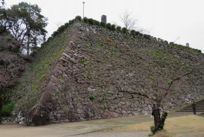 2018暮、九州南東の続百名城(13/20)：12月9日(1)：延岡城(1)：北大手門、内藤家墓所