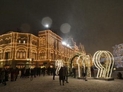 2019JAN･JAL特典航空券で極寒のロシアへ！想定外にイルミネーションが綺麗なモスクワへ行ってきました。