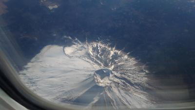 松山便からの富士山