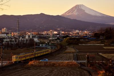 白銀に染まる富士山の風景を探しに伊豆箱根鉄道駿豆線に訪れてみた