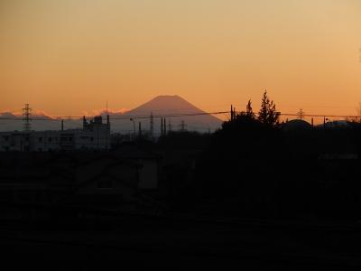 素晴らしかった2月1日の影富士
