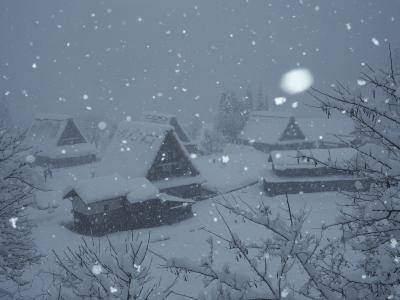 五箇山 菅沼集落 ライトアップ