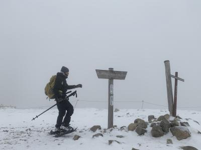 恵那山山麓でスノーシュー・トレッキング