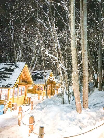 富良野で子どもと雪遊び