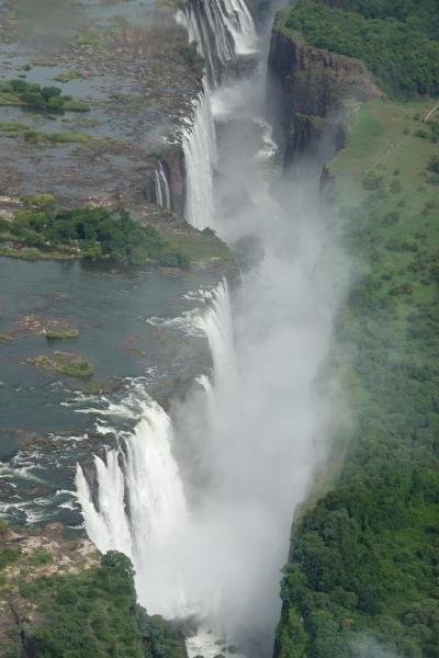 ヴィクトリアの滝、南部アフリカの旅（１）ジンバブエ