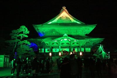 長野市善光寺、第十六回長野灯明まつりへ