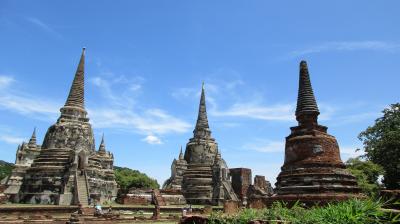 タイ　バンコク　世界遺産アユタヤ遺跡