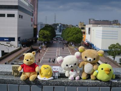 クマ　プー君と旅行。東京見物して来るクマ。国会議事堂＋東京タワー＋（支那そば）
