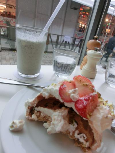 雪の降る中、横浜を楽しみました